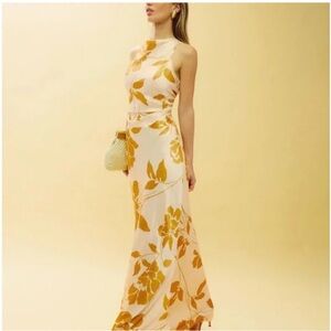 Reformation Anaiis Silk Dress